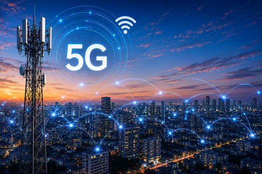 השלמת פריסה של רשת 5G פרטית / קרדיט: אילוסטרציה – AI