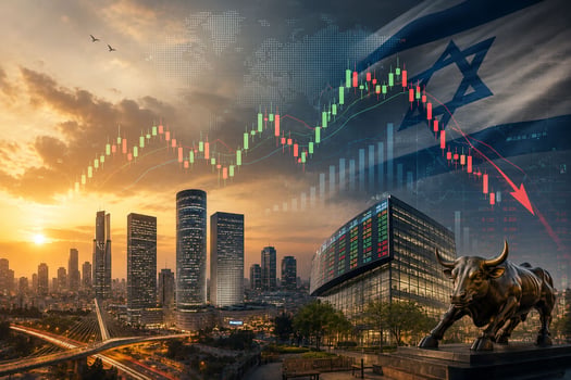 מבט של הטווח הקצר על מדדי המניות של תל-אביב / קרדיט: אילוסטרציה – AI