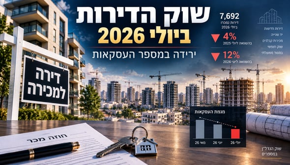 סקירת הנדל״ן לחודש יולי 2026 / קרדיט: אילוסטרציה – AI