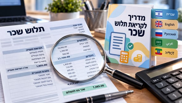 הסוף לתלוש השכר הלא מובן / קרדיט: אילוסטרציה – AI