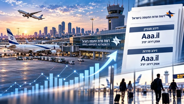 דירוג Aaa.il לרשות שדות התעופה / קרדיט: אילוסטרציה – AI