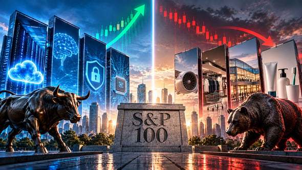 חילופי משמרות ב-S&P 100 / קרדיט: אילוסטרציה – AI
