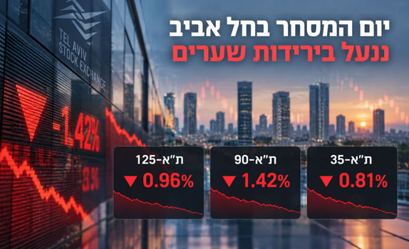 ירידות שערים בתל אביב / קרדיט: אילוסטרציה – AI