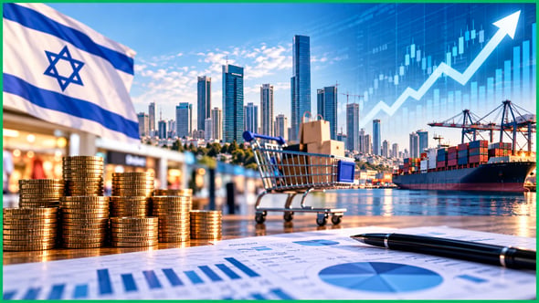 המדד החודשי לפעילות המשק בחודש ספטמבר עלה ב- 0.3 אחוז / קרדיט: אילוסטרציה – AI