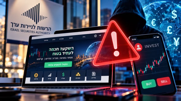 אתרי השקעות זרים שאינם מפוקחים בישראל פונים למשקיעים בעברית / קרדיט: אילוסטרציה – AI