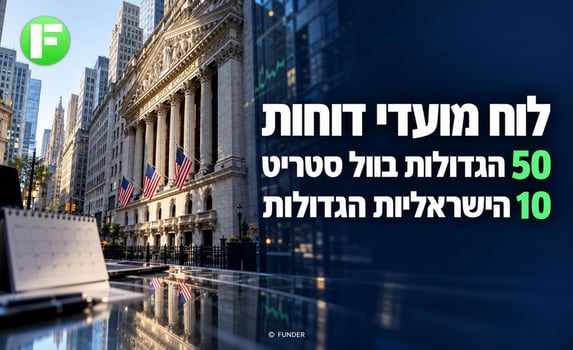 לוח הדוחות של ענקיות וול סטריט והחברות הישראליות / קרדיט: אילוסטרציה – AI