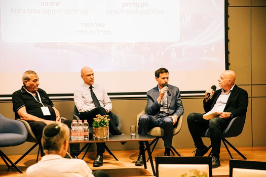 מימין לשמאל: אילן פלטו, חנן פרידמן, יורם נוה, יגאל דמרי. צילום: ורד פרקש