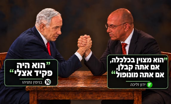 פרופסור ירון זליכה וראש הממשלה בנימין נתניהו אילוסטרציה AI