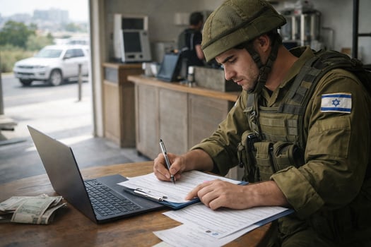 הגשת בקשות למענק לעצמאים ששירתו במילואים / קרדיט: אילוסטרציה – AI