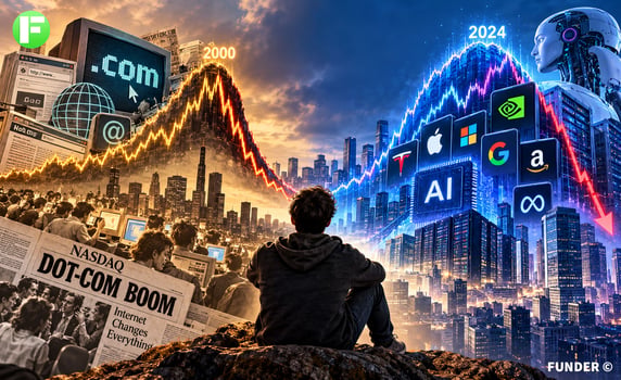 האם אנחנו מתקרבים לשנת 2000 All over again? / קרדיט: אילוסטרציה – AI